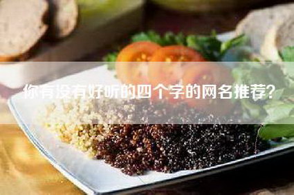 你有没有好听的四个字的网名推荐？