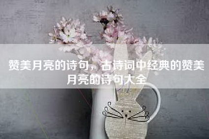 赞美月亮的诗句，古诗词中经典的赞美月亮的诗句大全