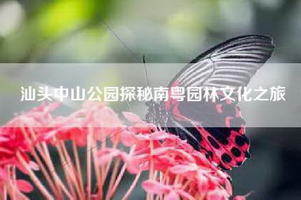 汕头中山公园探秘南粤园林文化之旅