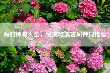 海的诗句大全,经典唯美古风诗词推荐!