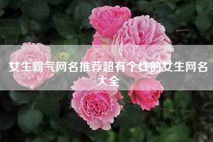 女生霸气网名推荐超有个性的女生网名大全