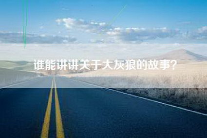谁能讲讲关于大灰狼的故事？