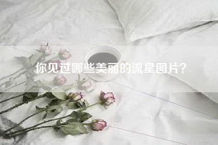 你见过哪些美丽的流星图片？